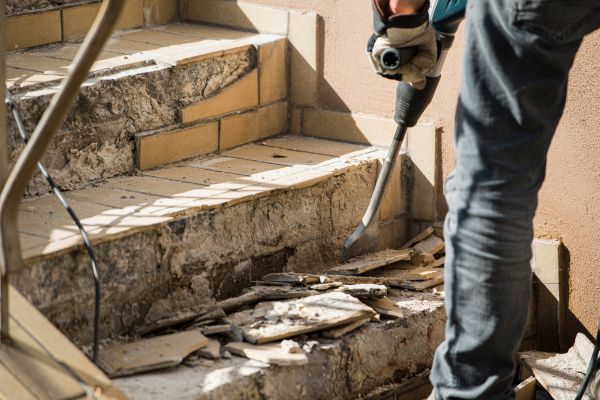 Concrete Stair Demolition in Cuyahoga Falls