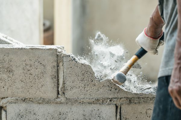 Block Wall Demolition in Cuyahoga Falls